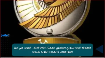 انطلاقة نارية للدوري المصري الممتاز 2025-2026.. تعرف على أبرز المواجهات والعودة القوية للأندية